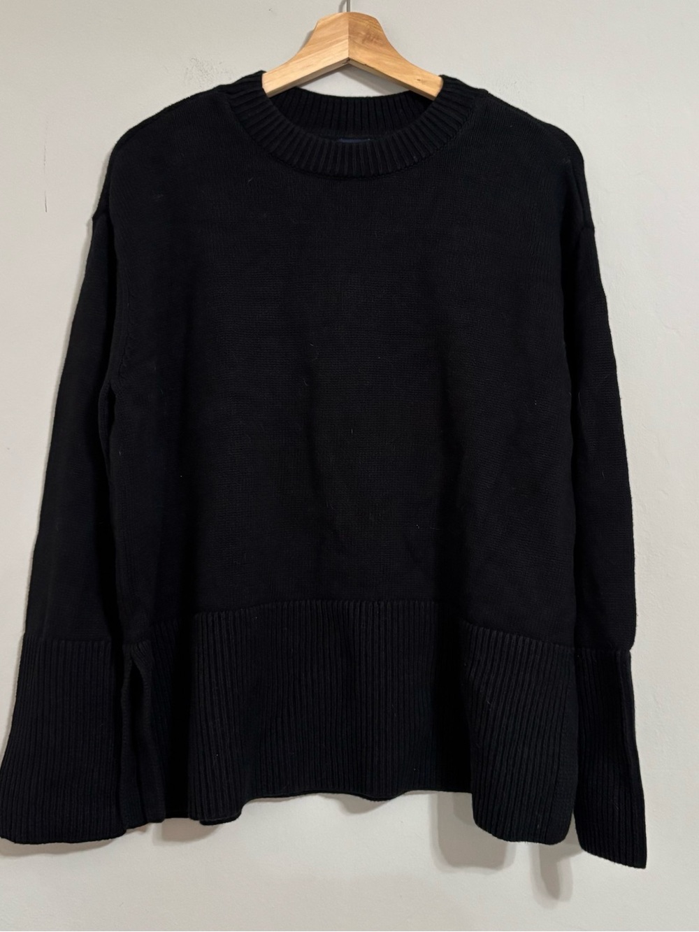 GAP 100% Cotton Black Crewneck Sweater
